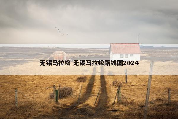 无锡马拉松 无锡马拉松路线图2024