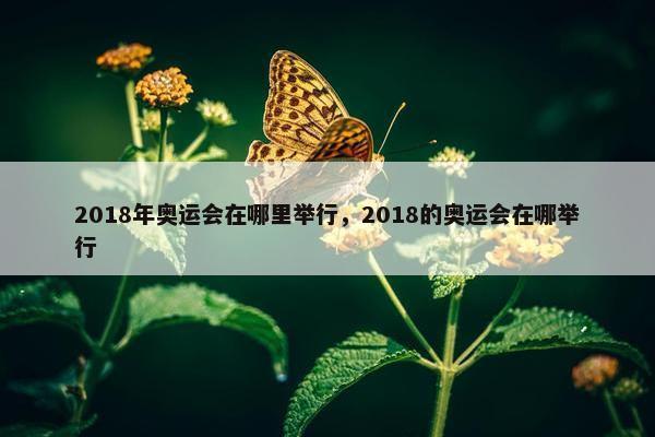 2018年奥运会在哪里举行，2018的奥运会在哪举行