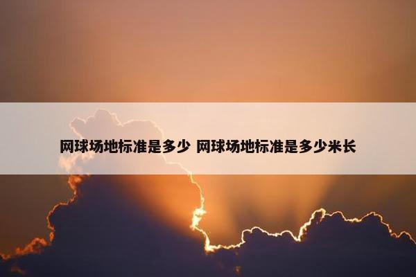 网球场地标准是多少 网球场地标准是多少米长