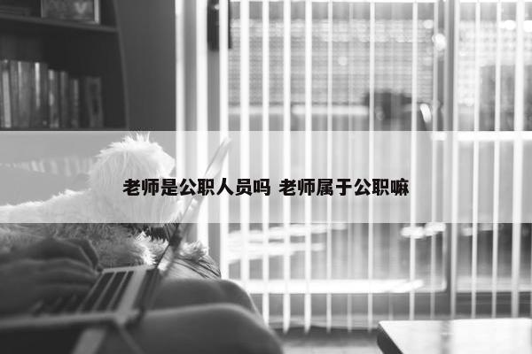 老师是公职人员吗 老师属于公职嘛