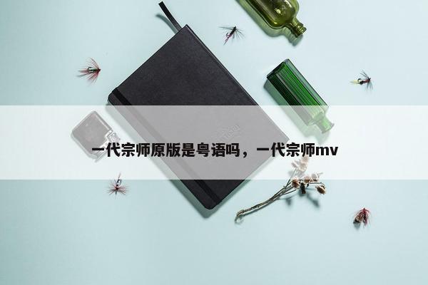 一代宗师原版是粤语吗，一代宗师mv