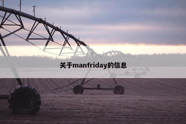 关于manfriday的信息