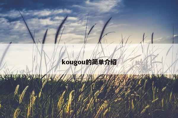 kougou的简单介绍