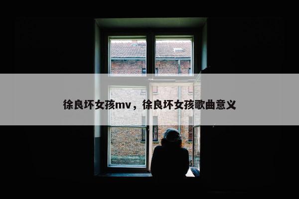 徐良坏女孩mv，徐良坏女孩歌曲意义