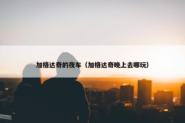 加格达奇的夜车（加格达奇晚上去哪玩）