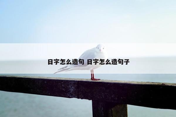 日字怎么造句 日字怎么造句子