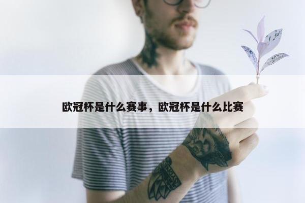 欧冠杯是什么赛事，欧冠杯是什么比赛