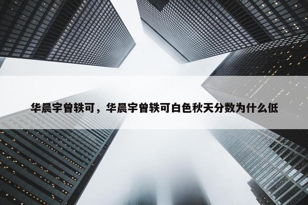 华晨宇曾轶可，华晨宇曾轶可白色秋天分数为什么低