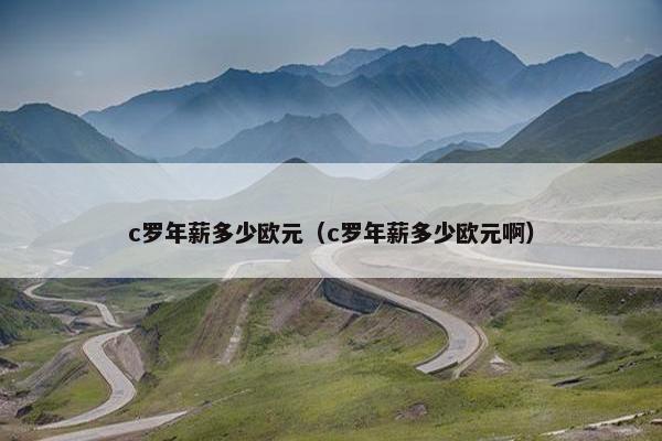 c罗年薪多少欧元（c罗年薪多少欧元啊）