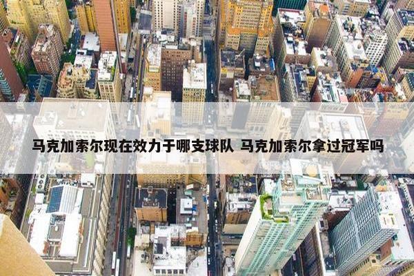 马克加索尔现在效力于哪支球队 马克加索尔拿过冠军吗