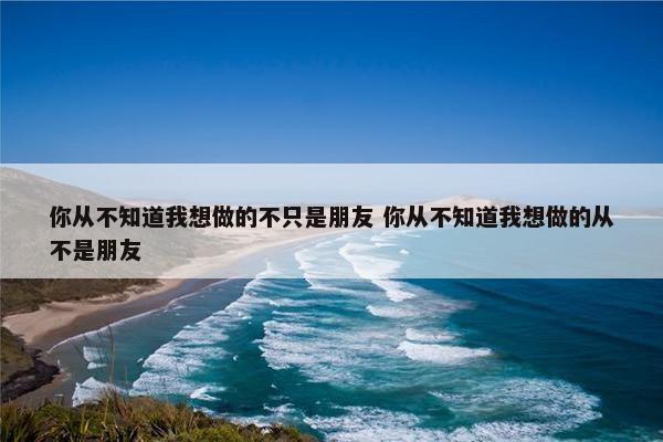 你从不知道我想做的不只是朋友 你从不知道我想做的从不是朋友