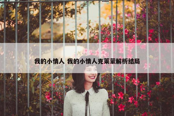 我的小情人 我的小情人克莱蒙解析结局