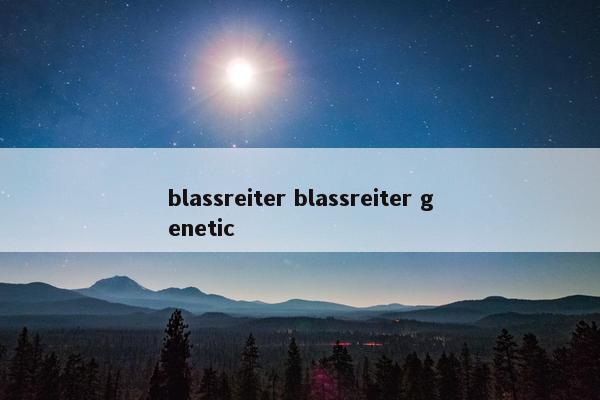 blassreiter blassreiter genetic