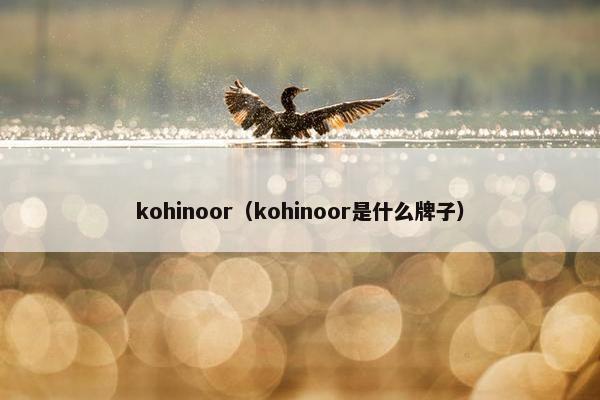 kohinoor（kohinoor是什么牌子）