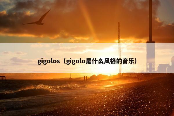 gigolos（gigolo是什么风格的音乐）