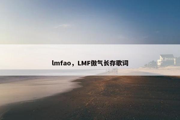 lmfao，LMF傲气长存歌词