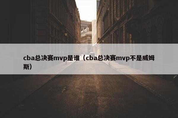 cba总决赛mvp是谁（cba总决赛mvp不是威姆斯）