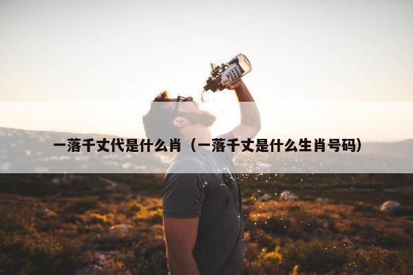 一落千丈代是什么肖（一落千丈是什么生肖号码）