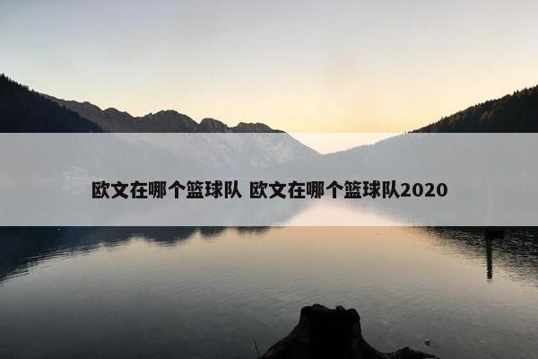 欧文在哪个篮球队 欧文在哪个篮球队2020