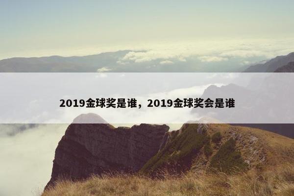 2019金球奖是谁，2019金球奖会是谁