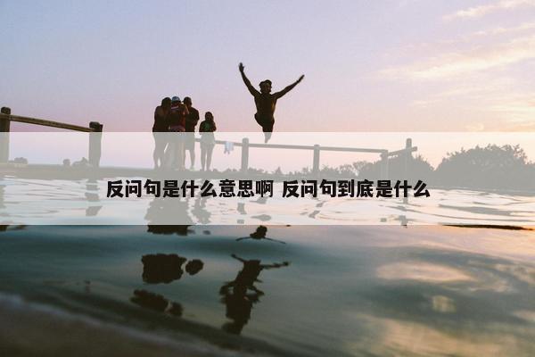 反问句是什么意思啊 反问句到底是什么