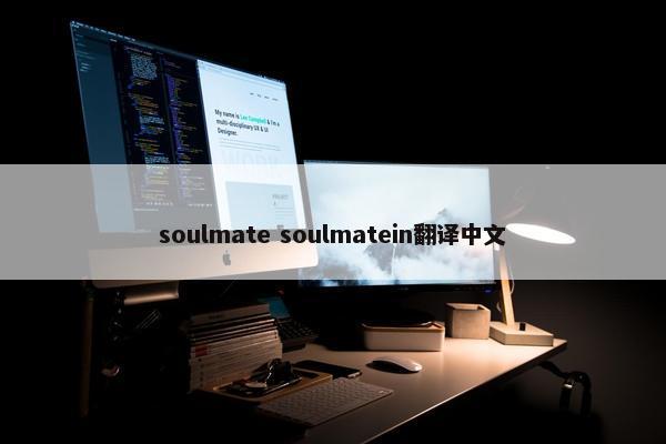 soulmate soulmatein翻译中文