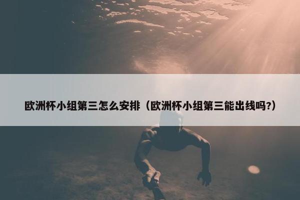 欧洲杯小组第三怎么安排（欧洲杯小组第三能出线吗?）