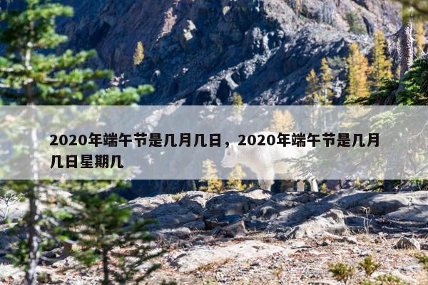 2020年端午节是几月几日，2020年端午节是几月几日星期几