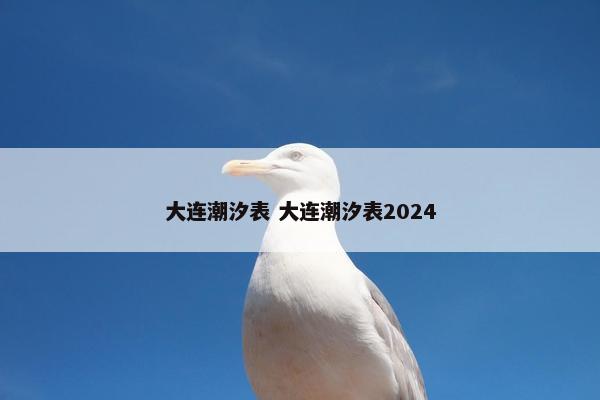 大连潮汐表 大连潮汐表2024