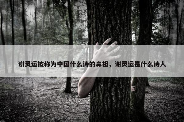 谢灵运被称为中国什么诗的鼻祖，谢灵运是什么诗人