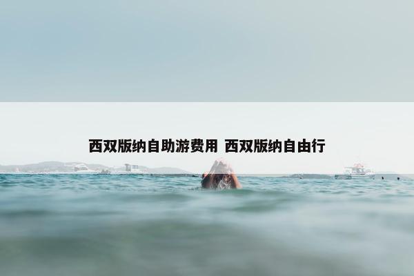 西双版纳自助游费用 西双版纳自由行