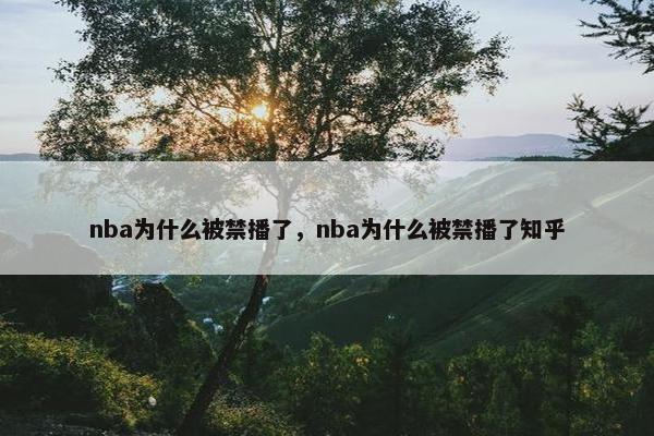 nba为什么被禁播了，nba为什么被禁播了知乎