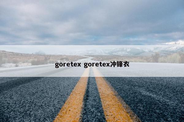 goretex goretex冲锋衣