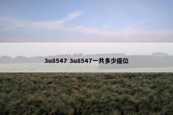 3u8547 3u8547一共多少座位