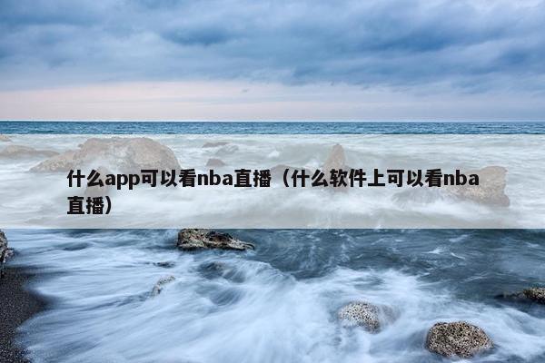 什么app可以看nba直播（什么软件上可以看nba直播）