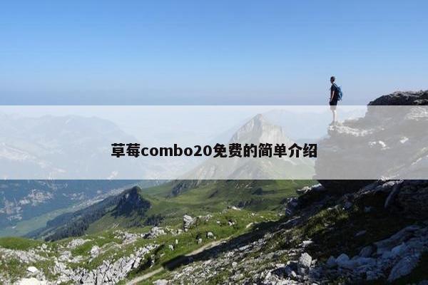 草莓combo20免费的简单介绍