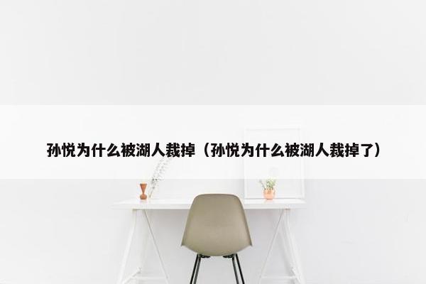 孙悦为什么被湖人裁掉（孙悦为什么被湖人裁掉了）