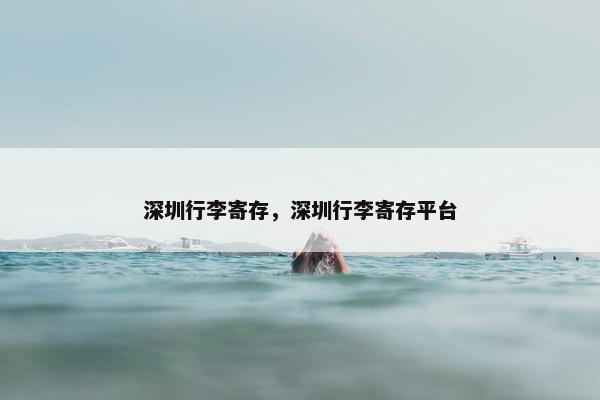 深圳行李寄存，深圳行李寄存平台