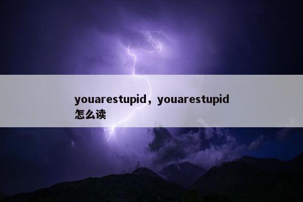 youarestupid，youarestupid怎么读