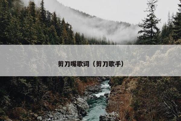 剪刀嘴歌词（剪刀歌手）