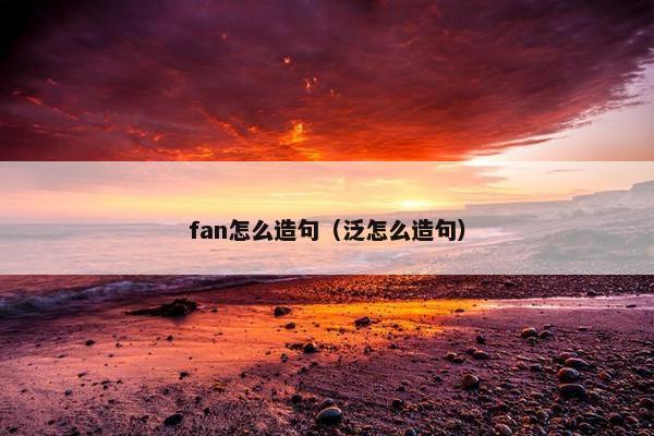 fan怎么造句（泛怎么造句）