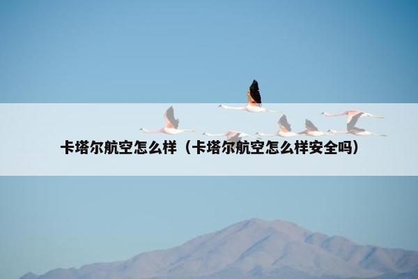 卡塔尔航空怎么样（卡塔尔航空怎么样安全吗）