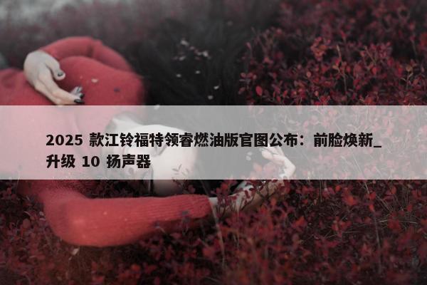 2025 款江铃福特领睿燃油版官图公布：前脸焕新_升级 10 扬声器