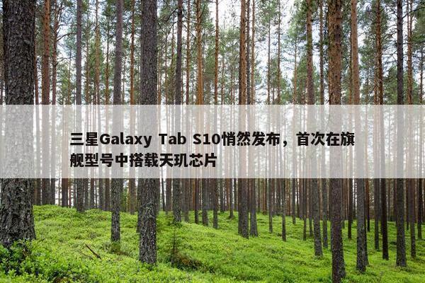 三星Galaxy Tab S10悄然发布，首次在旗舰型号中搭载天玑芯片