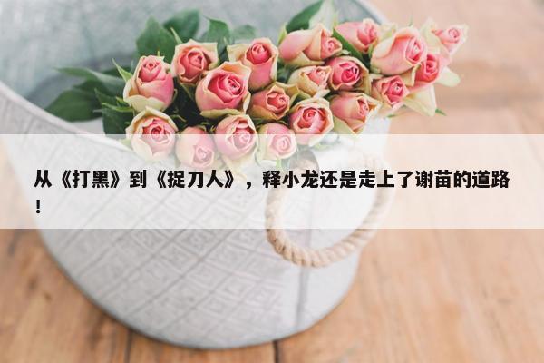 从《打黑》到《捉刀人》，释小龙还是走上了谢苗的道路！