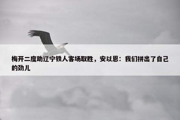 梅开二度助辽宁铁人客场取胜，安以恩：我们拼出了自己的劲儿