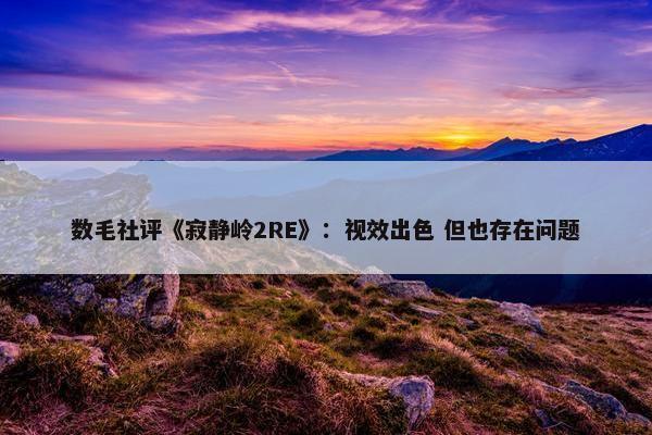 数毛社评《寂静岭2RE》：视效出色 但也存在问题