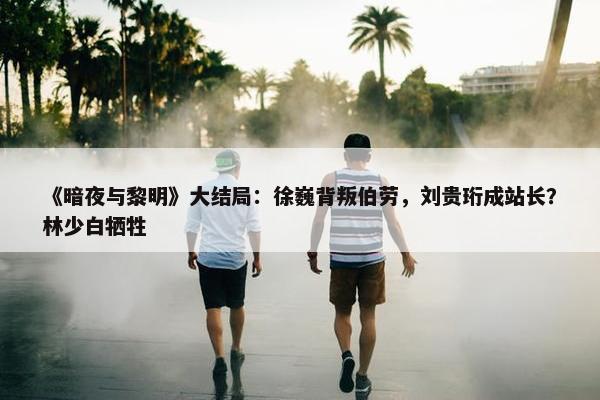 《暗夜与黎明》大结局：徐巍背叛伯劳，刘贵珩成站长？林少白牺牲