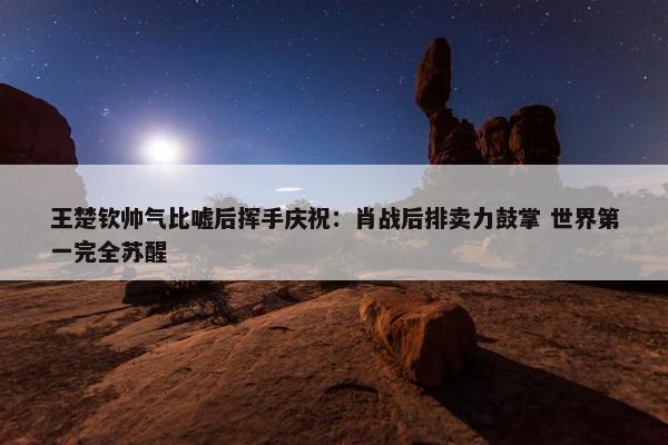 王楚钦帅气比嘘后挥手庆祝：肖战后排卖力鼓掌 世界第一完全苏醒