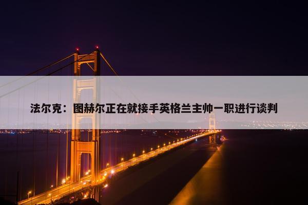 法尔克：图赫尔正在就接手英格兰主帅一职进行谈判